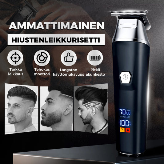 🔥Kotitalouksien ammattilaistyylinen sähköinen hiusleikkurisarja digitaalinäytöllä