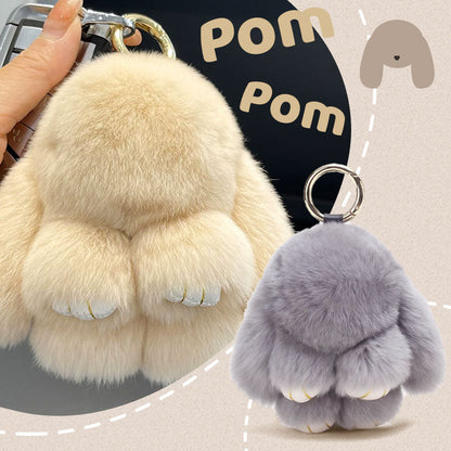 🏆Rajoitetun ajan erikoistarjous 50% alennus🐰Käsintehty pehmeä pupu PomPom-koru