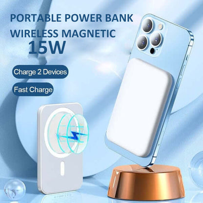 🥳2026 KUUMA MYYNTI🥳💞50 000+ MYYTY! 15 W Fast Magnetic Power Bank – Langaton lataus täydellä nopeudella! Napsahtaa päälle ja käynnistää puhelimesi vaivattomasti. Nopea, kaapeliton ratkaisu. ⚡🧲