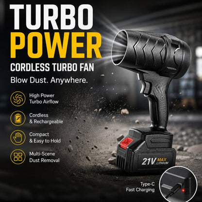 ⚡🔋 1050 W:n turbopuhallin johdottomalla vapaudella – tehokas puhallus- ja kuivauskone autoon, puutarhaan ja kotiin 🏡🚗