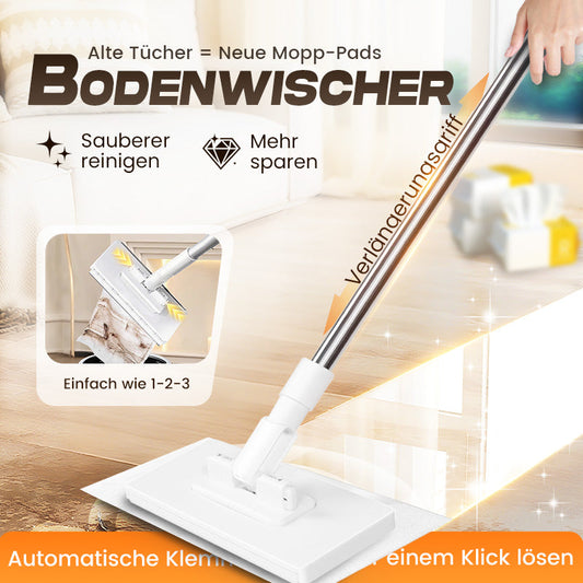 🎁Begrenzte Stückzahl 40 % Rabatt🧹✨ Einweg-Staubmopp mit 4 wiederverwendbaren Bezügen – Praktisch und effektiv 💥🌟