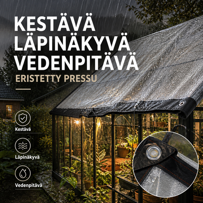 ⏳Ajankohtainen 50 %:n alennus⏰Kestävä, läpinäkyvä ja vedenpitävä eristetty pressu🛡️🌧️