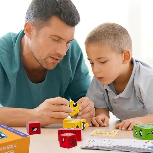 3D-Puzzle-Zauberwürfel mit Gesichtsveränderung