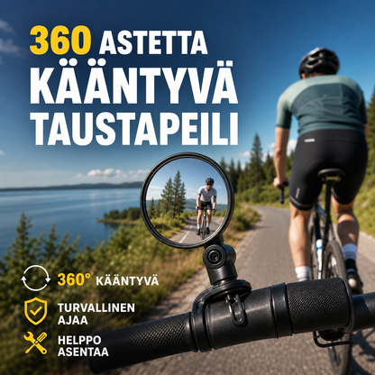 ⏳Rajoitetun ajan -50%⏰360 astetta kääntyvä taustapeili🚴‍♂️🔎