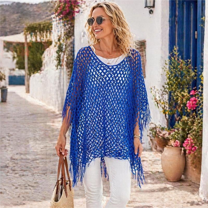 💐Kesäinen metallinhohtoinen virkattu peiteasu – Kevyt, hulmuava ja vaivattoman tyylikäs kesäasu.
