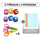 ⏰🔥Tee-se-itse-paperirei'ityssarja lapsille – Luo hauskoja muotoja (tähdet/sydämet/eläimet) askarteluun ja muistikirjoihin