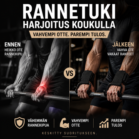 Rannetuki harjoitus koukulla