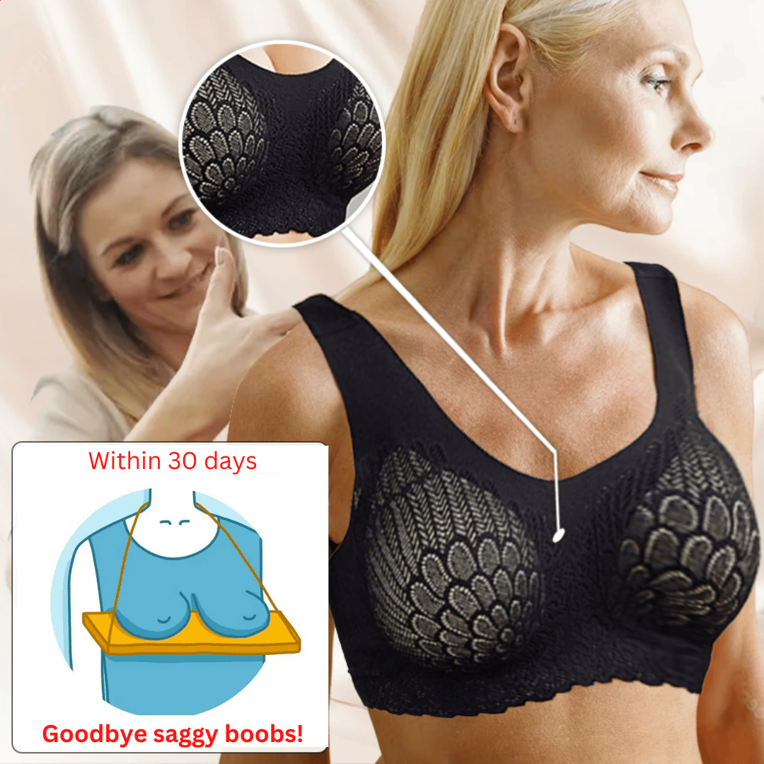 🔥Siste dag Kjøp 1 og få 3 gratis 🔥 Latex 4.0 Graceful Anti-saggy Breathable Lace Bra i stor størrelse