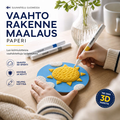 🎄✨3D-taidepaperia | Piirrä – Lisää vettä – Täytä – Luovaa hauskaa kaikenikäisille🎁