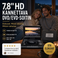📺 7,8" HD kannettava DVD/EVD-soitin – suuri näyttö, ladattava ja yhteensopiva DVD/CD/USB/SD-korttien kanssa – täydellinen kotiin ja matkalle 🔥
