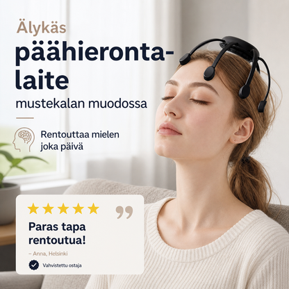 🐙 NYT 50% ALE ! 💆‍♂️ Älykäs Mustekallohierojapassi – Rentouttava hionta, useita tiloja ja kannettava malli 🔋