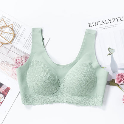 🔥Siste dag Kjøp 1 og få 3 gratis 🔥 Latex 4.0 Graceful Anti-saggy Breathable Lace Bra i stor størrelse