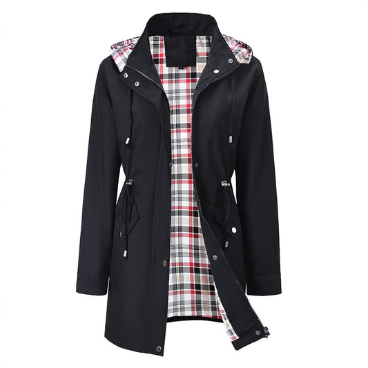 ⏰VIIMEISEN PÄIVÄN ALE -50%✨Naisten tyylikäs. Kevyt. Vedenpitävä takki 🍃🧥 - Vapauta tyyli ja kestävyys missä tahansa myrskyssä!