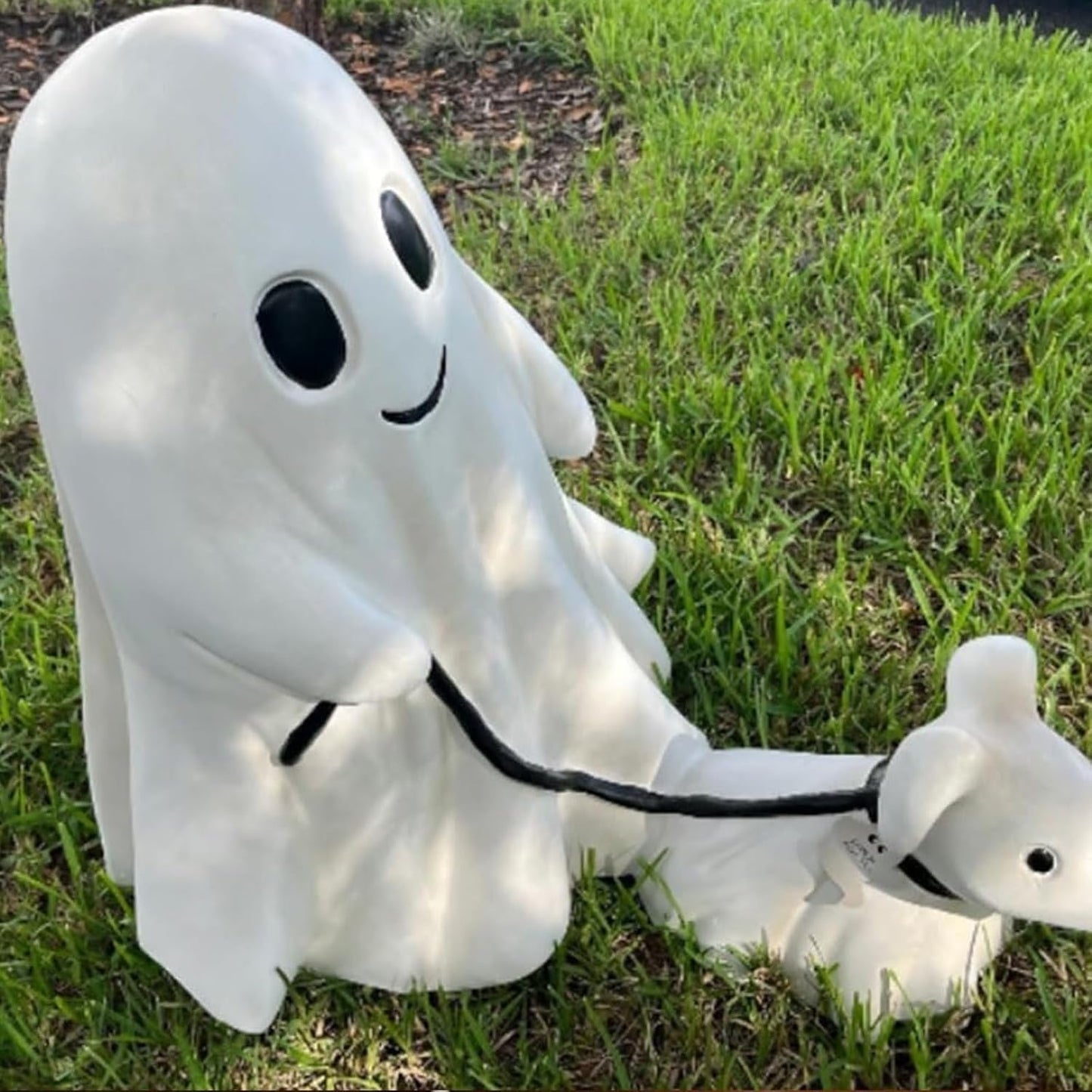 🔥Halloween Ghost Walking Dog Statue✨👻