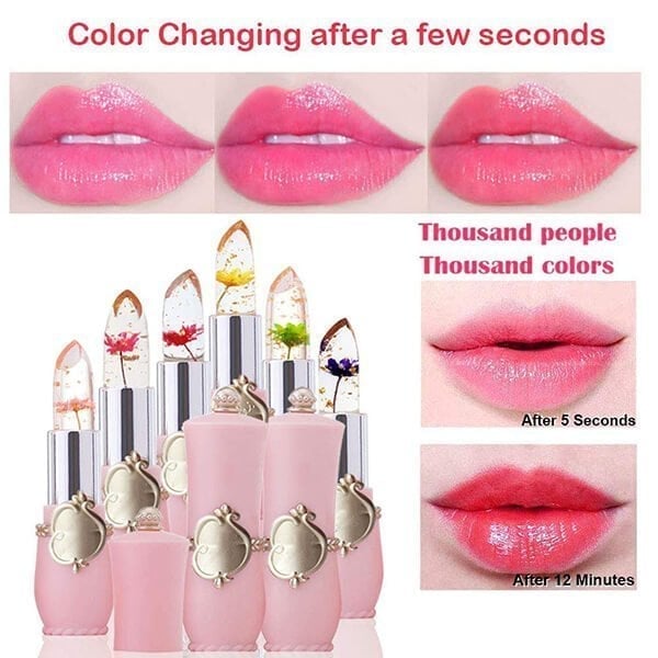 Crystal Jelly Flower Color Changing Lipstick-✨KJØP MER SPAR MER