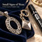 Decorative accessory surfaces showing small signs of cosmetic wear