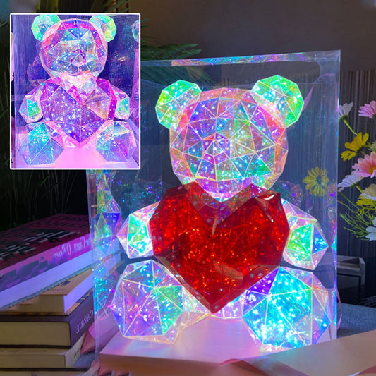 💕Ystävänpäivän erikoistarjous - 60 % alennus🎁 Värikäs hehkuva karhu