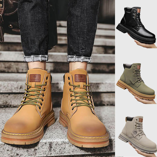 [perfect gift] Men's Classic Vintage Motorcycle Boots