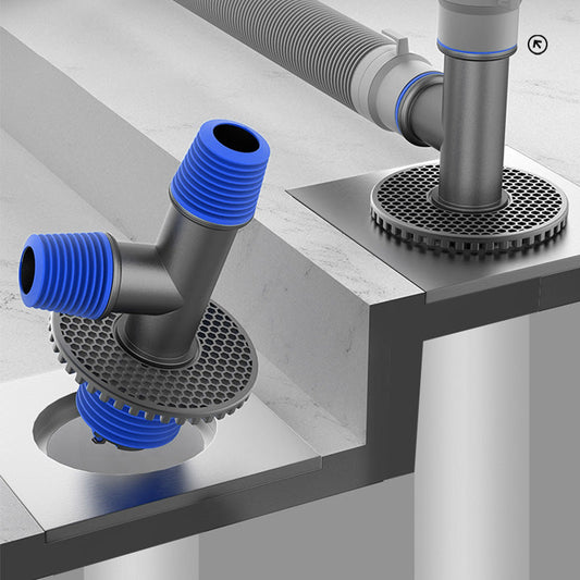 🛁✨Syöksytorven haju- ja ylivuotonkestävä lattiakaivoliitin