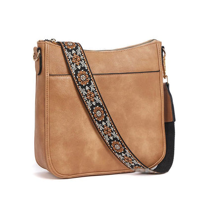 Allsidig crossbody-veske i skinn for kvinner