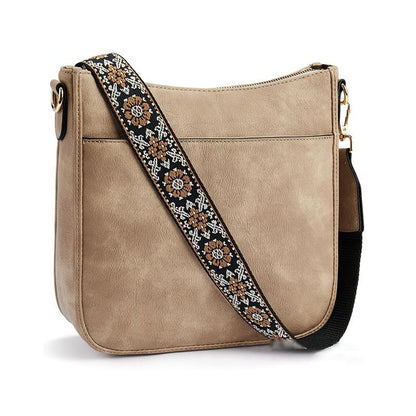 Allsidig crossbody-veske i skinn for kvinner