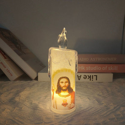 Jesus LED Bønn Stearinlys