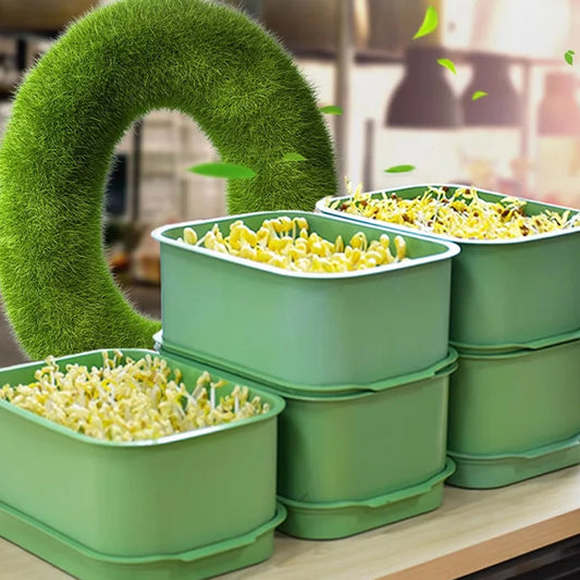 🔥Rajoitettu erä saatavilla 50 % ALENNUS🔥Pinottava itujen kasvatuslaatikko - monikerroksinen muotoilu, täydellinen kotiviljelyyn, terveelliseen vihreään elämään!