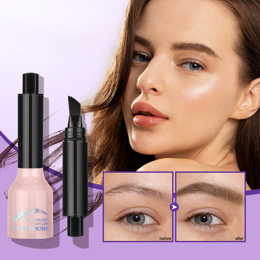 💋Heißer Verkauf💋Abgewinkelter Pinsel & Dip Flüssiger Augenbrauenstift