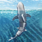 🦈 50% ALE NYT!🌊 Kauko-ohjattava sukellushailelu – Realistinen uintiliike ja vedenpitävä – Interaktiivinen allaskylpylahja lapsille 🎁