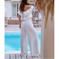 🌺Schulterfreier Rüschen-Jumpsuit für Damen