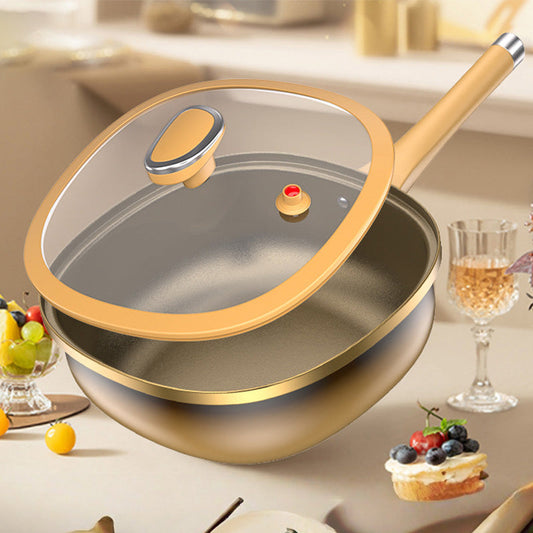 🍳✨ Antihaft-Topf aus Titanlegierung, 12 Zoll, mit Deckel 🍲💫