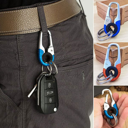 🔑🔐Luova ruostumattomasta teräksestä valmistettu avaimenperä