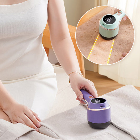 🔥Digitaalinen näytöllä varustettu tekstiilien nukkaleikkuri — 3 nopeutta