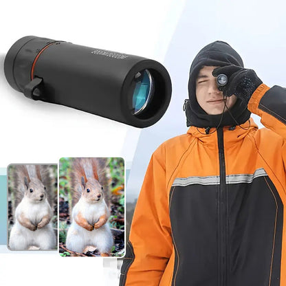 🔭 50 % ALENNUS NYT! ✨ Kannettava ulkomonokulaari – 12x50 teräväpiirtokaukoputki älypuhelinsovittimella seikkailuihin 🌄📱