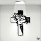 ✝️Jesus Cross Metal Sign Christ -seinän koristelu✝️