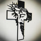 ✝️Jesus Cross Metal Sign Christ -seinän koristelu✝️