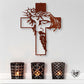 ✝️Jesus Cross Metal Sign Christ -seinän koristelu✝️