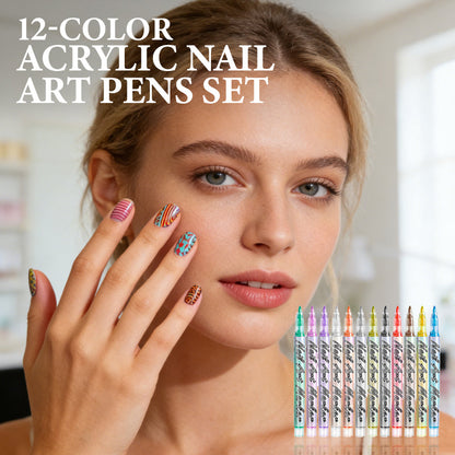 🥳2026 KUUMA MYYNTI🥳💞50 000+ MYYTY!💧🔥 50 % alennus Megalanseerauksesta! Päästä luovuutesi valloilleen 12 hienokärkisellä Nail Art kynällä | Luo salonkilaatuisia, vesipohjaisia malleja vaivattomasti. Tee tee itse kuin ammattilainen! 💫✨