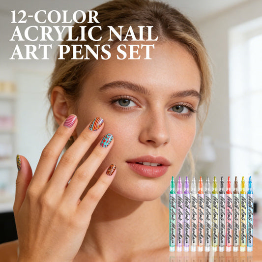 🥳2026 KUUMA MYYNTI🥳💞50 000+ MYYTY!💧🔥 50 % alennus Megalanseerauksesta! Päästä luovuutesi valloilleen 12 hienokärkisellä Nail Art kynällä | Luo salonkilaatuisia, vesipohjaisia malleja vaivattomasti. Tee tee itse kuin ammattilainen! 💫✨
