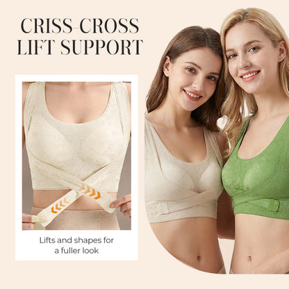 💖✨ All-Day Comfort Meets Perfect Shape! Criss-Cross Lift & Sculpt Bra 50% OFF👚⚡️