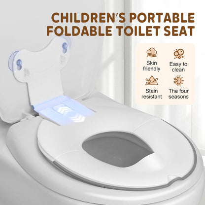 🚽Kokoontaitettava wc-pöntön supistaja lapsille – Imukuppikiinnitys ja roiskesuoja