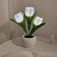 🔥LED-tulppaani-yövalo-kukkainen pöytävalaisin🌷✨