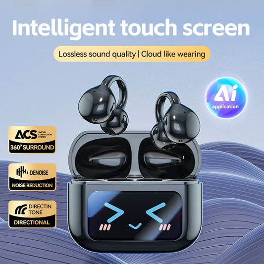 🎶 Musiikki aina siellä -2026 Trendi: Langaton Clip-On Bluetooth -kuulokkeet | Tyylikäs ja käytännöllinen