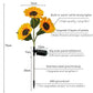 🌻50 % ALENNUS! ☀️ Vedenpitävät auringonkukka-aurinkolamput – Realistiset terälehdet, suojausluokka IP65 ja automaattinen syttyminen 8–12 tunnin kuluttua ☀️🌻
