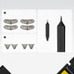 3-in-1 eyeliner- ja alaripsileimasinsetti