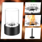 🔥 50% OFF NOW! 🏠 Glass & Metal Tabletop Fireplace – Portable & Smoke-Free – Ethanol burner, cozy ambiance & perfect for indoor or outdoor decor ✨
