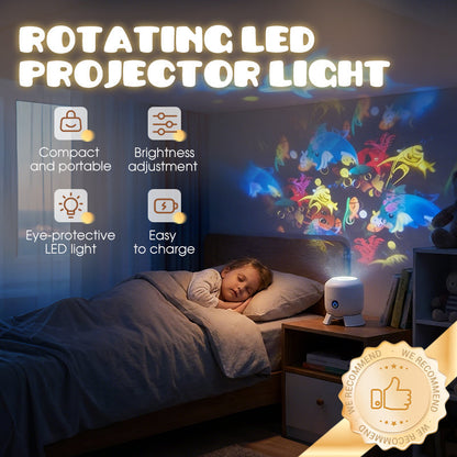 ✨ Pyörivä LED-projektori dynaamisilla valoefekteillä – yli 50 000 kappaletta myyty! 🌀💞 Muuta tilasi värikkäillä valoilla!
