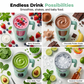 580 ml:n kannettava tehosekoitin kahvalla