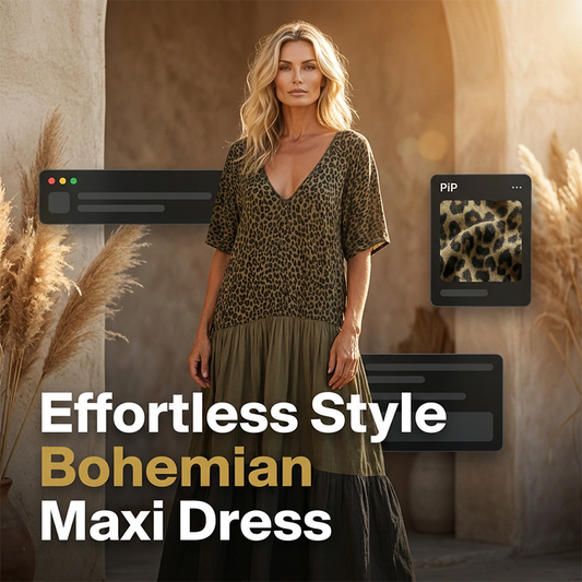 🌸 NYT 50% ALE! 🌸Naisten elegantti boheemi maksimekko