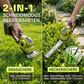 ✂️ 🌳 Akkukäyttöinen pensas- ja ruohosaksi — 2-in-1, 45 astetta kääntyvä pää, 0,9 kg